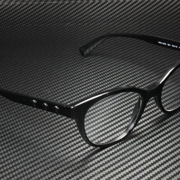 Versace Stunning Blacked Out Eyeglasses! NEW! - Picture 3 of 5